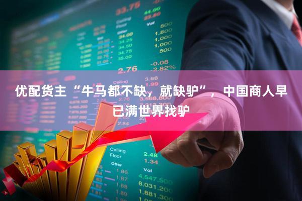 优配货主 “牛马都不缺，就缺驴”，中国商人早已满世界找驴