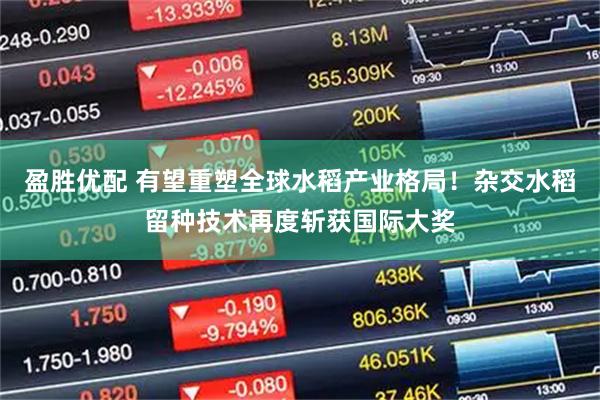 盈胜优配 有望重塑全球水稻产业格局！杂交水稻留种技术再度斩获国际大奖